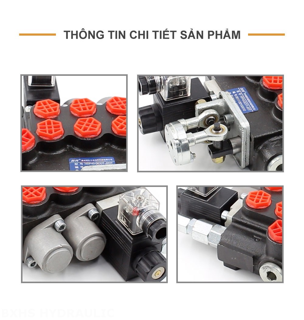 P40 Biến áp và tay điều khiển Xy lanh 3 Van định hướng khối liền